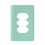 Placa p/ 3 Tomadas Separadas 4x2 - Novara Siciliano